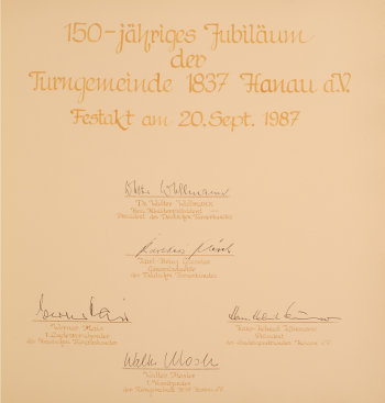 150-jähriges Jubiläum der Turngemeinde 1837 Hanau a.V.