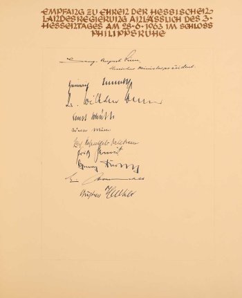 3. Hessentag (1963) Orginal Unterschriften 
