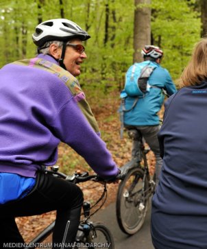 Radeln auf dem Grünen Ring in Hanau