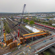 Behelfsbrücke Hanau Hauptbahnhof 005