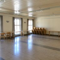 Alte Schule Großauheim Innenansicht 1.og August-peukert-saal