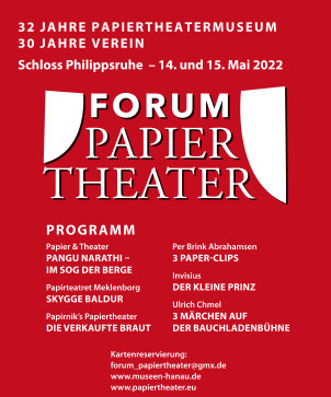 Plakat Paptheater Schloss Philippsruhe 2022