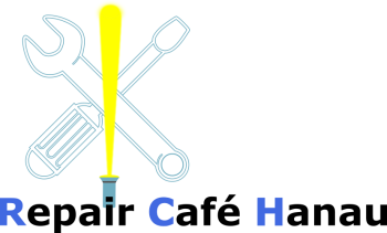 Repair-cafe-hanau Logo Blau Transparent 160