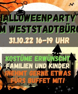 Halloweenparty 30.10.2022 16-19 Uhr