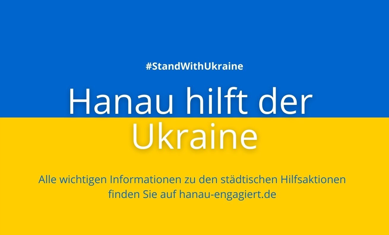 Ukraine-Hilfsaktionen der Stadt Hanau