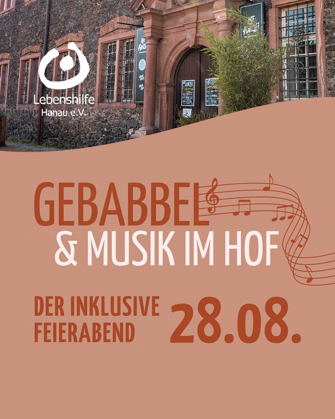 inklusive Veranstaltung Gebabbel & Musik im Hof