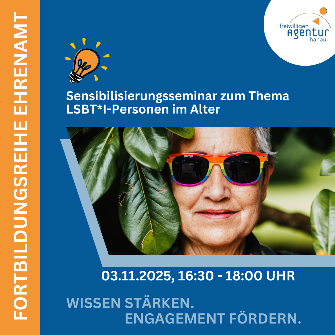 Bild einer Frau mit Regenbogensonnenbrille