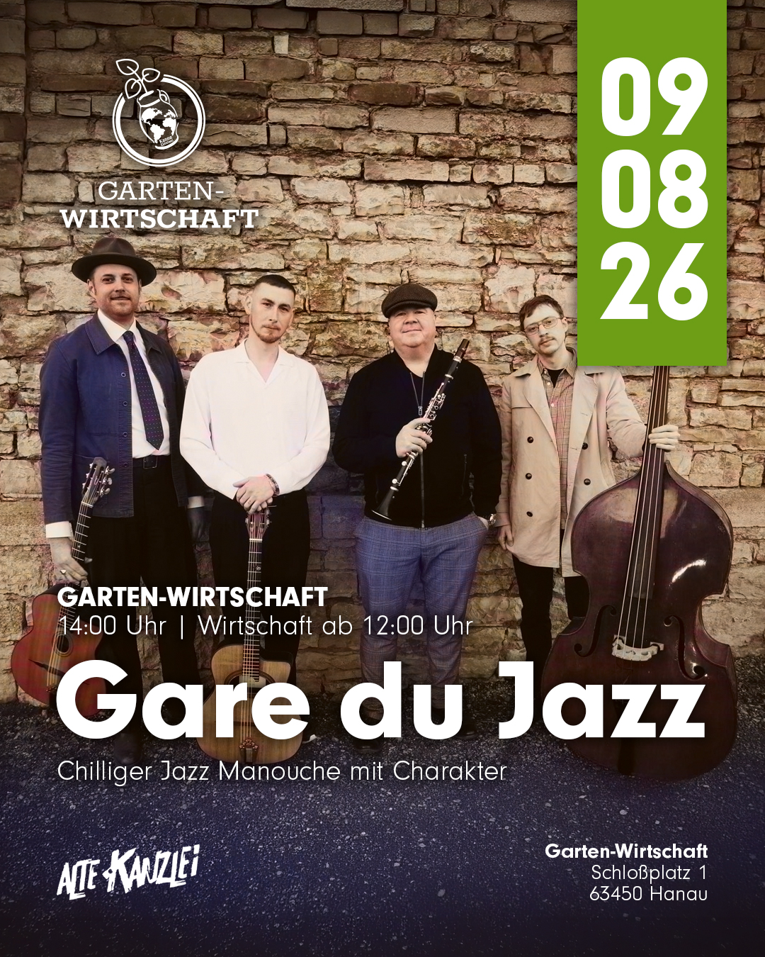 Gartenwirtschaft _gare Du Jazz 09.08.2026