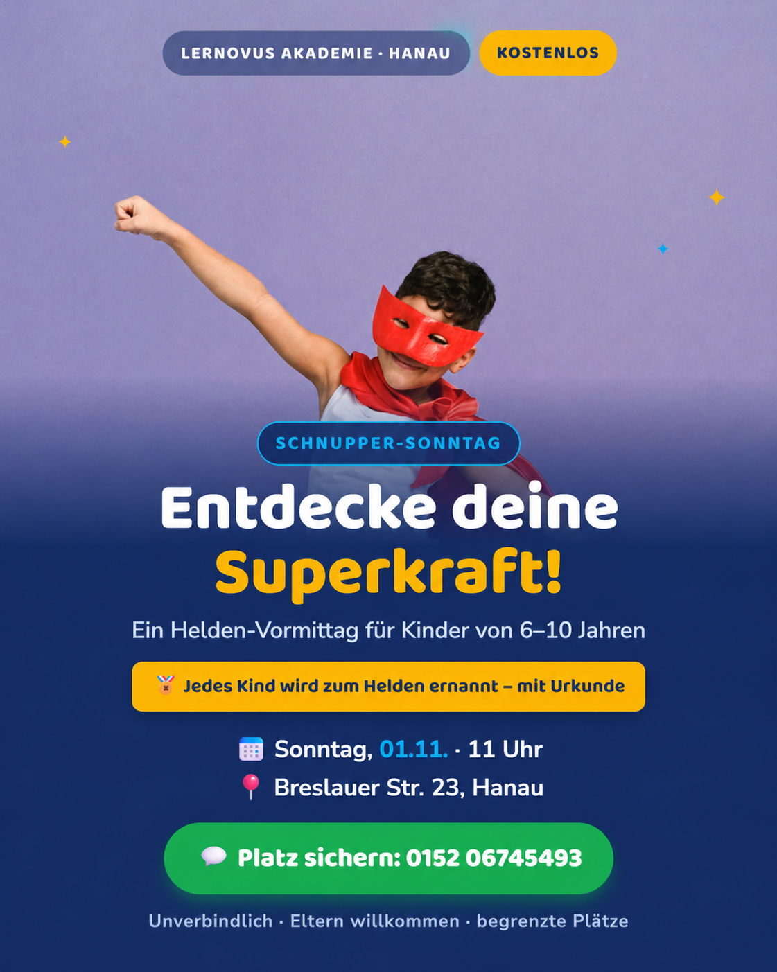 Poster Schnupper-sonntag Superkraft